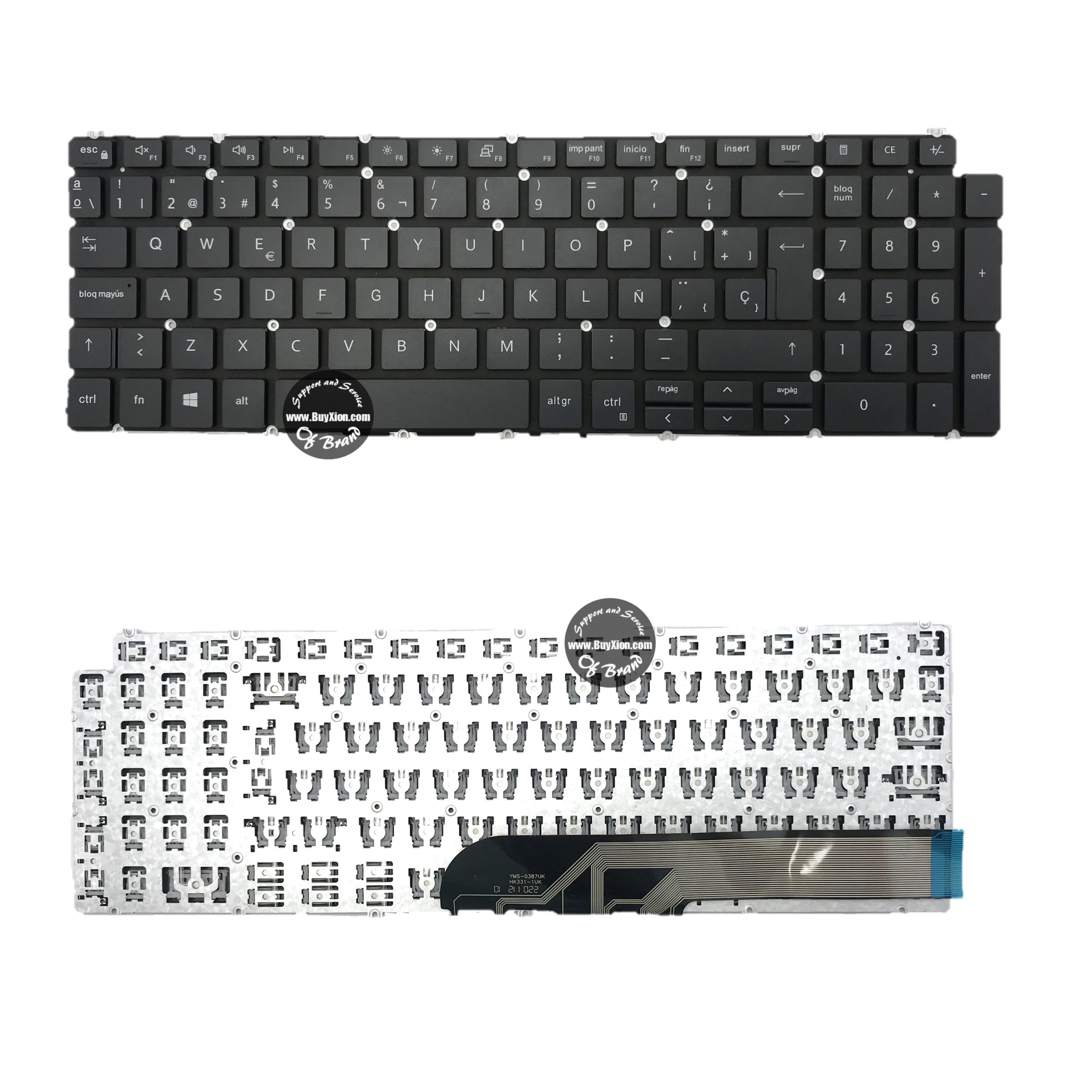 Teclado INSPIRON 15-5593 / 15-5584 / 15-5590 / 15-5594 / 15-5598 / 15-7591 / 15-7590 / 17-7590 - BLACK SP (T265)