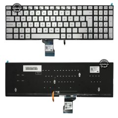 Teclado Asus GL502 / FX502 / UX501 + POWER / SILVER / backlight - SP (T312)