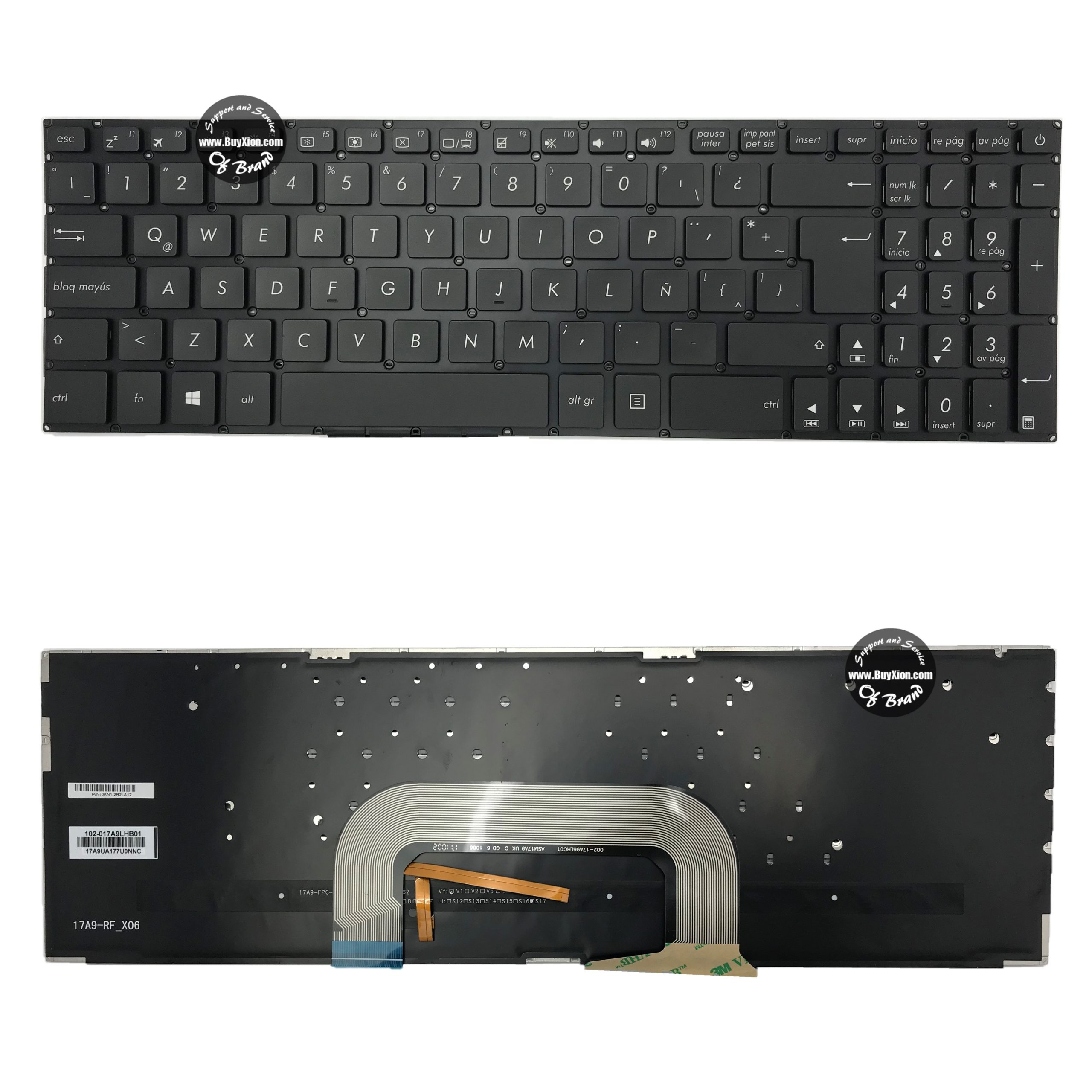 Teclado ASUS X705 + POWER / backlight - SP (T548)