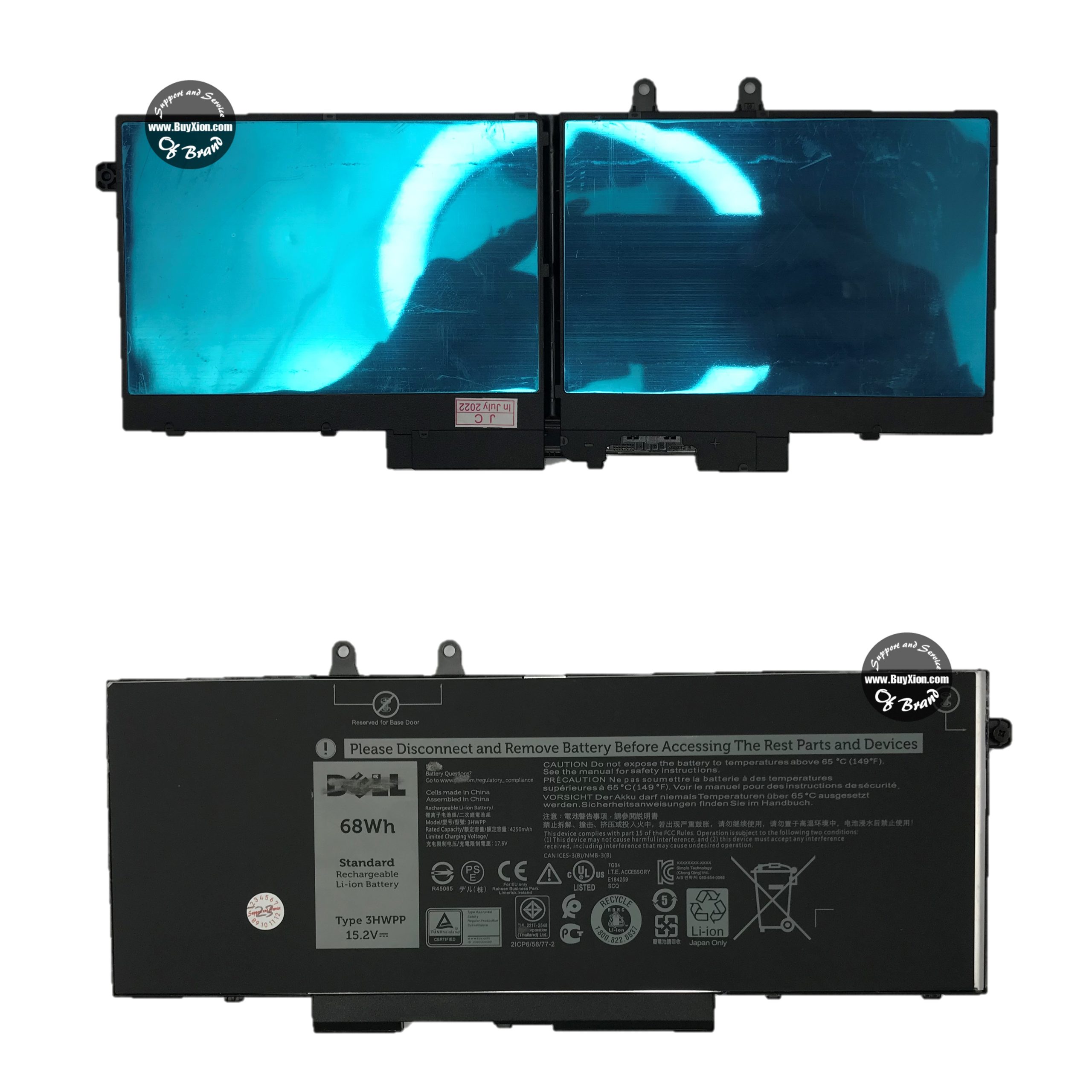 Batería Dell Latitude 5401 / 5410 / 5411 / 5501 / 5510 / 5511 / PRECISION 3541 3551 / 3HWPP / 4GVMP - ORI (B385)