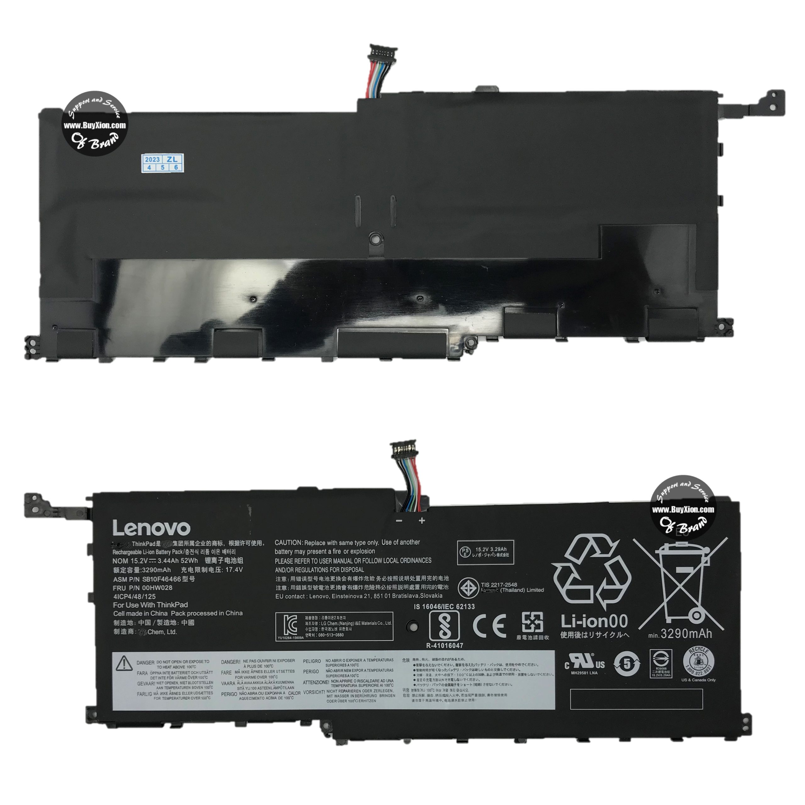 Batería LENOVO X1C CARBONO YOGA CARBONO 6TH / X1 CARBONO 4TH / SB10K97567 - ORI (B448)