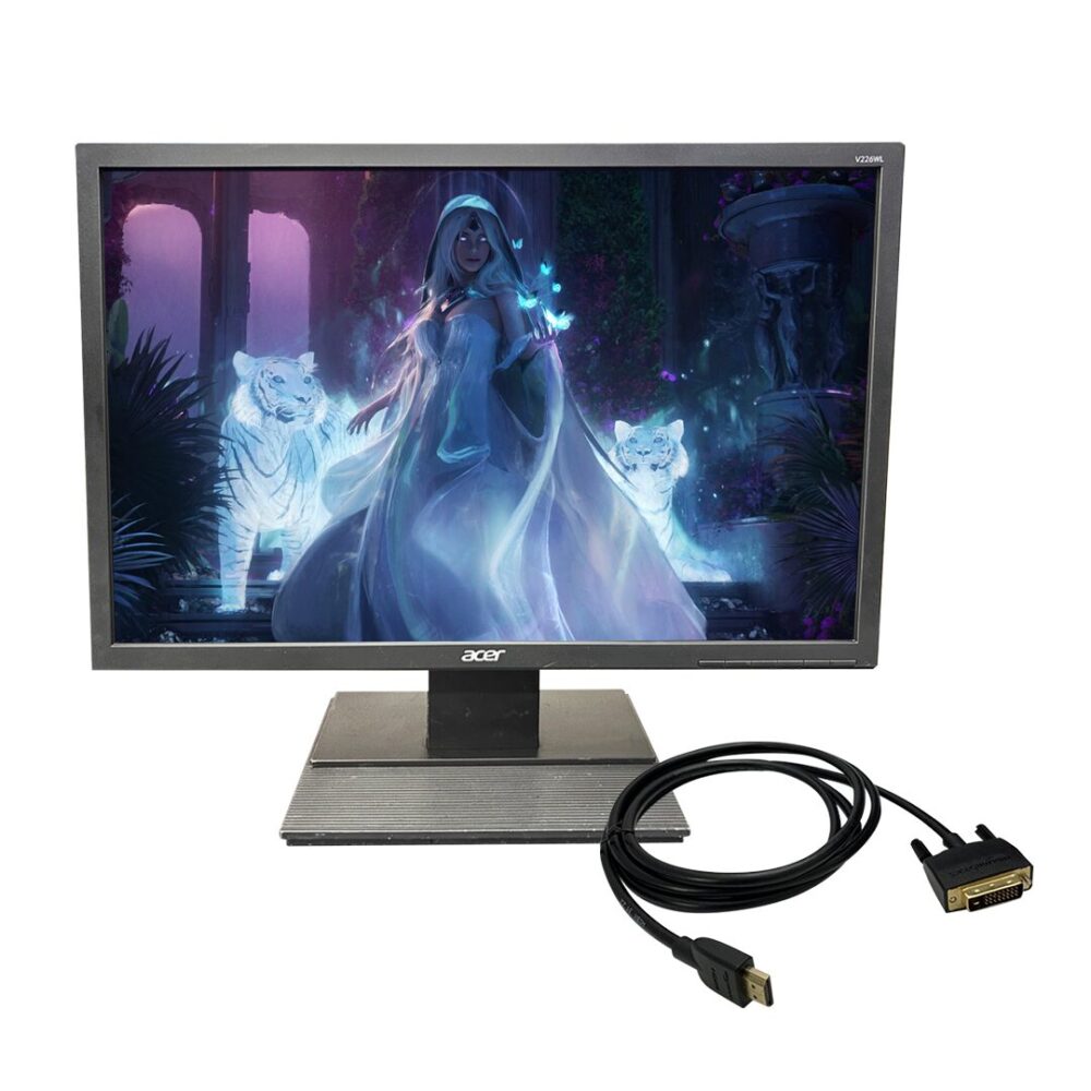Monitor Usado 22" ACER V226WL - 60Hz - DVI - VGA (MO22)