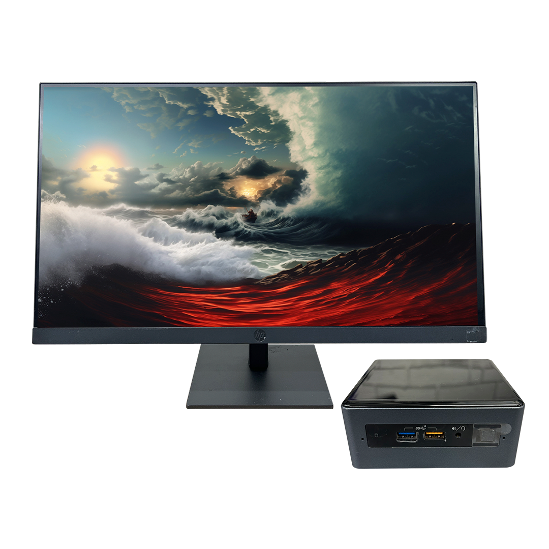 Combo Usado monitor 22" HP + NUC I3 - 8VA / 8GB / 128SSD